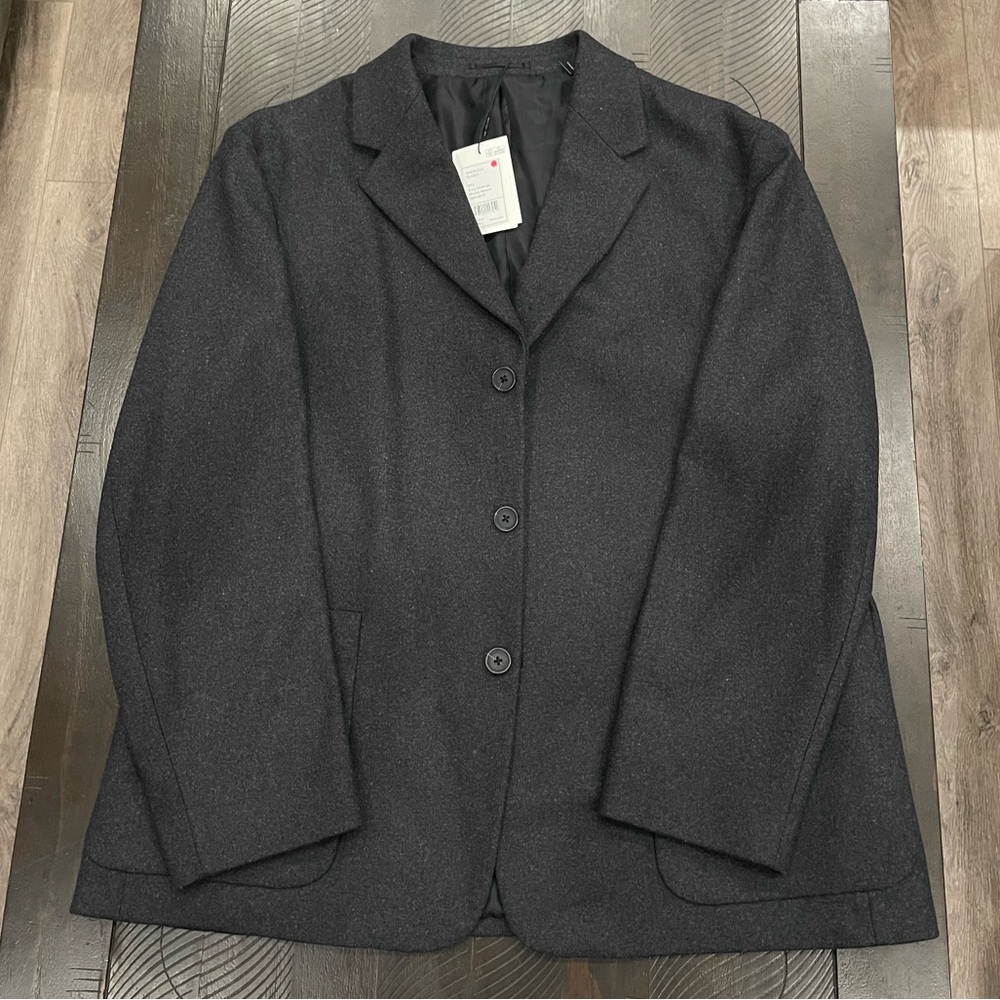 Men’s Overcoat Blazer in Wool Melton